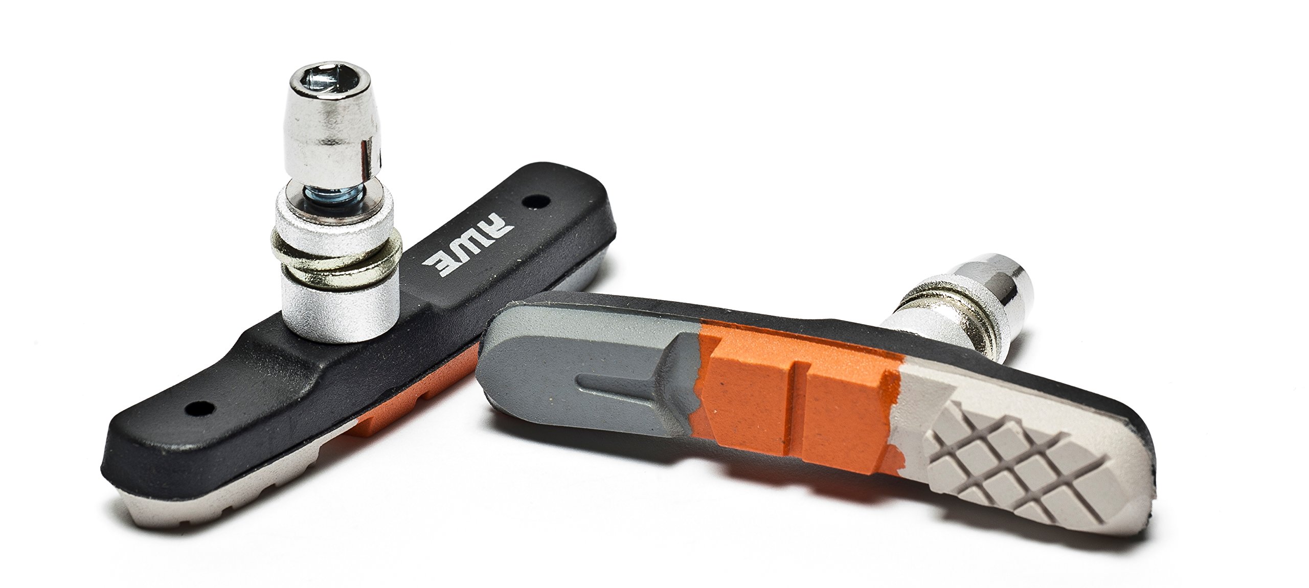 AWE® Triple Contour V Brake Pads Grey/Orange/White 72mm