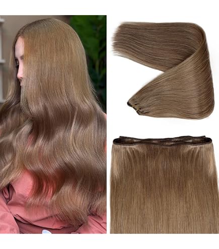 Amazon.com : 18 Inch Human Hair Weft Sew in Hair Extensions  display picture 3