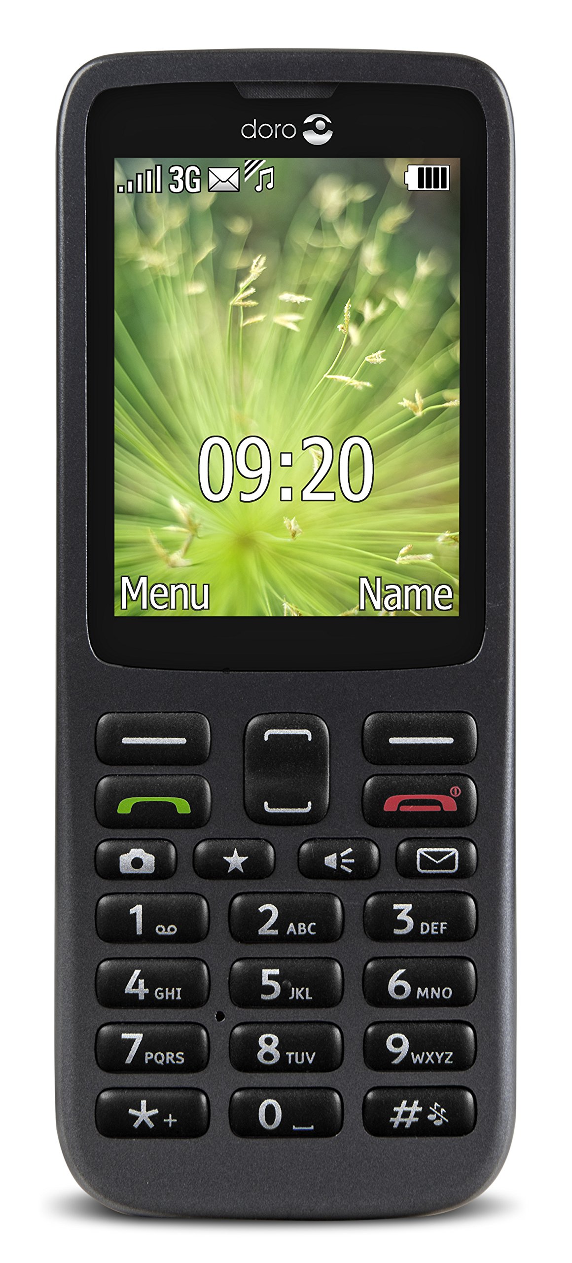 Doro 5516 SIM-Free 3G Classic Mobile Phone for Seniors (Black)