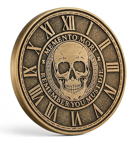 ASVP Shop Pièce Memento Mori – Pièce stoïque – Pièce de défi Marc Aurèle – Philosophie quotidienne Stoïque – Pièce d'inquiétude Méditation ASVP Shop Pièce Memento Mori – Pièce stoïque – Pièce de défi Marc Aurèle – Philosophie quotidienne Stoïque – Pièce d'inquiétude Méditation