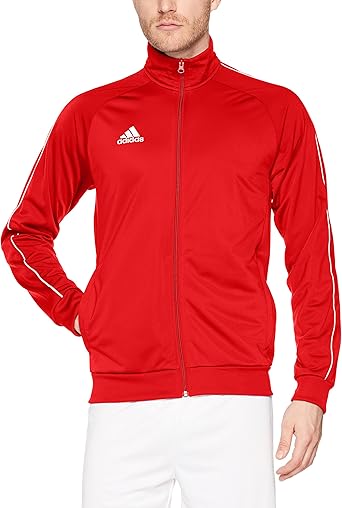 adidas men's core 18 polyester tracksuit jacket