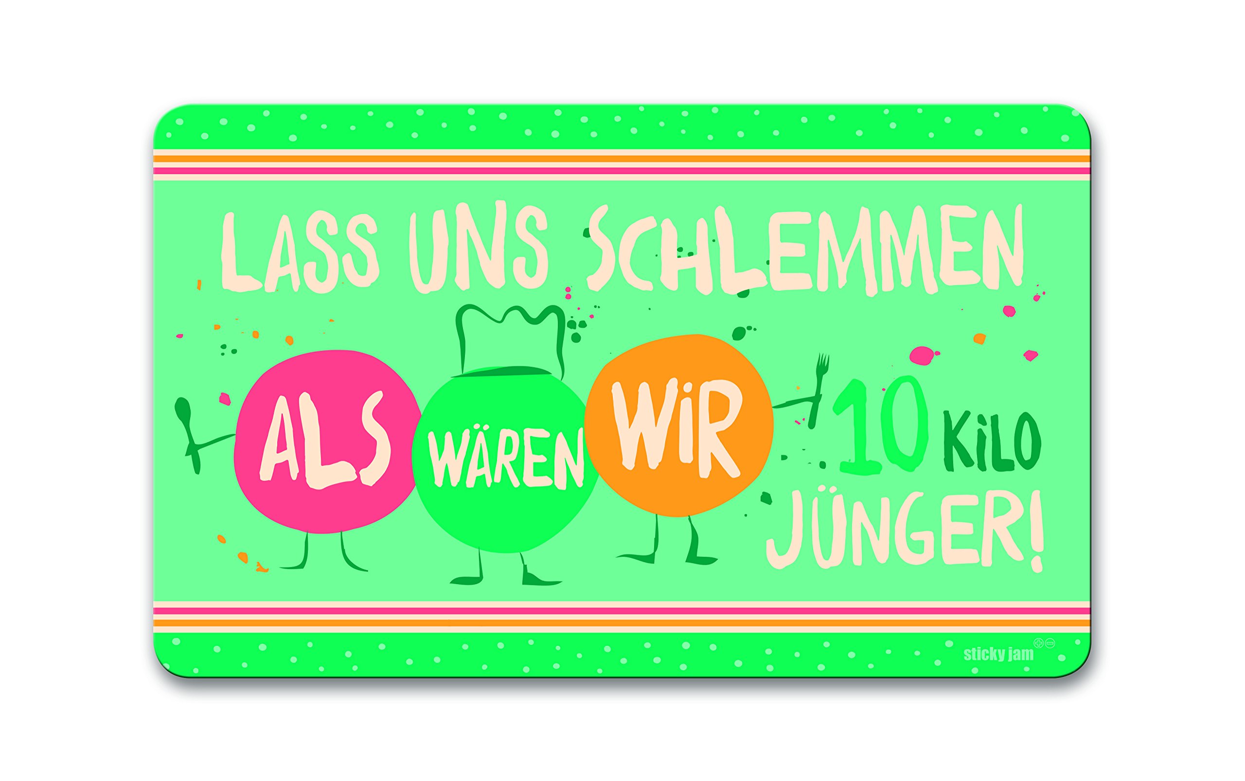 Frühstücksbrettchen 'Lass uns schlemmen, als wären wir 10 Kilo jünger!'