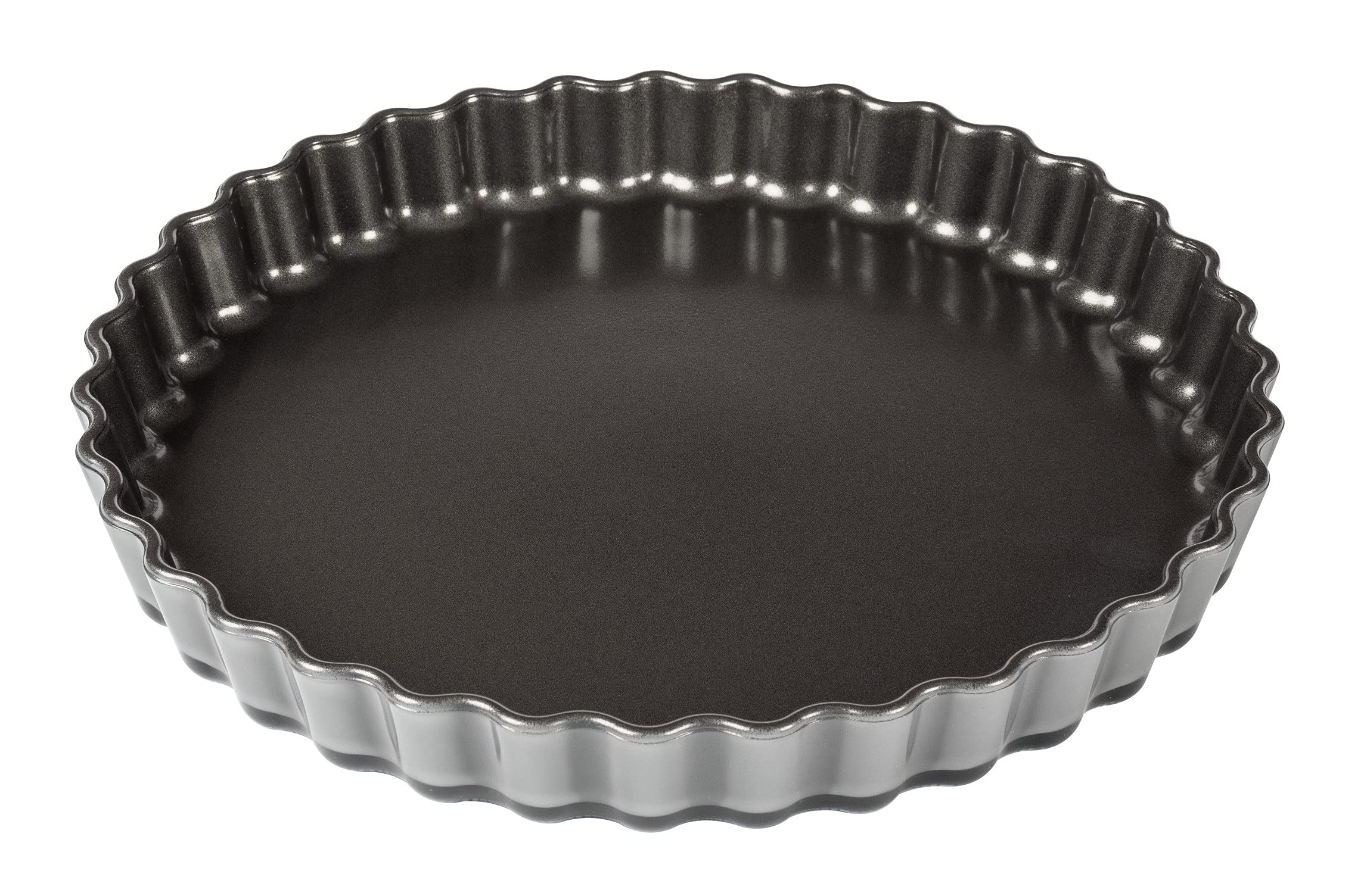 Kuhn Rikon Easy Ovenware Non-Stick Quiche and Tart Pan, 27 cm, Glass