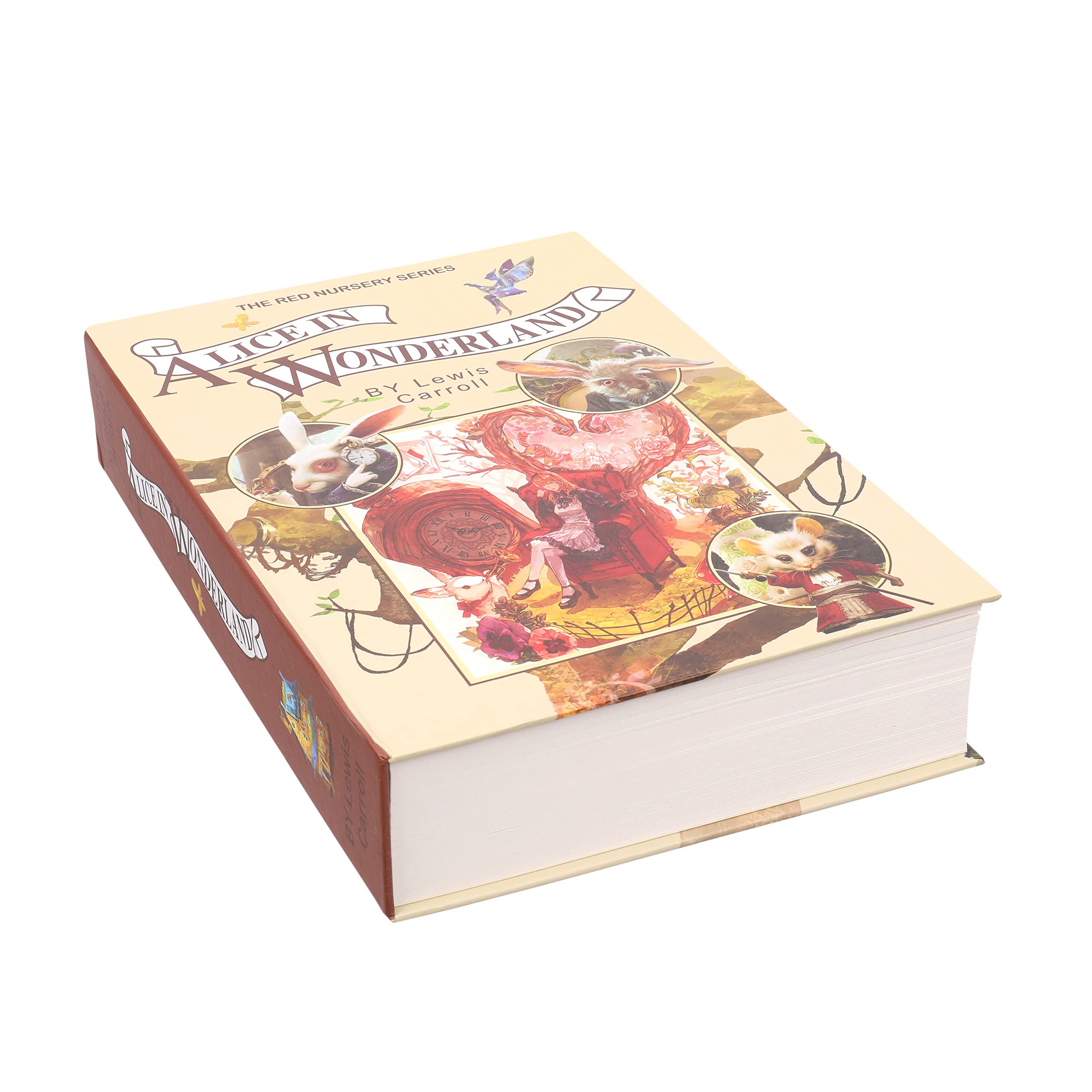 Secret Book Safe with Key Storage Box Portable Safe Box Cash Money Jewellery Hidden Stash Secret Security Locker with Key Lock Diversion Book Small Home Safe