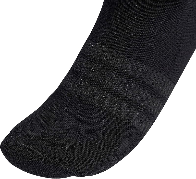 Unisex Cushioned Sportswear Ankle Socks 3 Pair Pack, black/black/white, 37-40