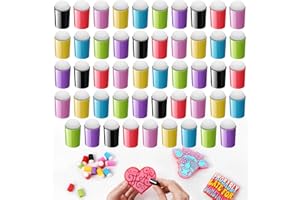 MUBYOK 50 Pcs Finger Sponge Daubers Set for DIY Crafting Car Freshie（Random Colors）