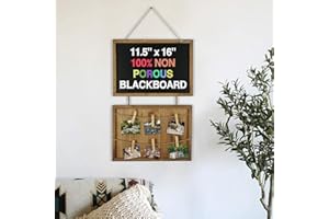 Oakrain Chalkboard, Vintage Solid Wood Framed Wall Hanging Chalk Board Sign Decor, Decorative Display Rustic Blackboard for Menu, Home Decor, Kitchen, Wedding Decor Restaurant, Pantry