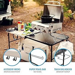 Lifetime Folding Tailgate Table with Grill