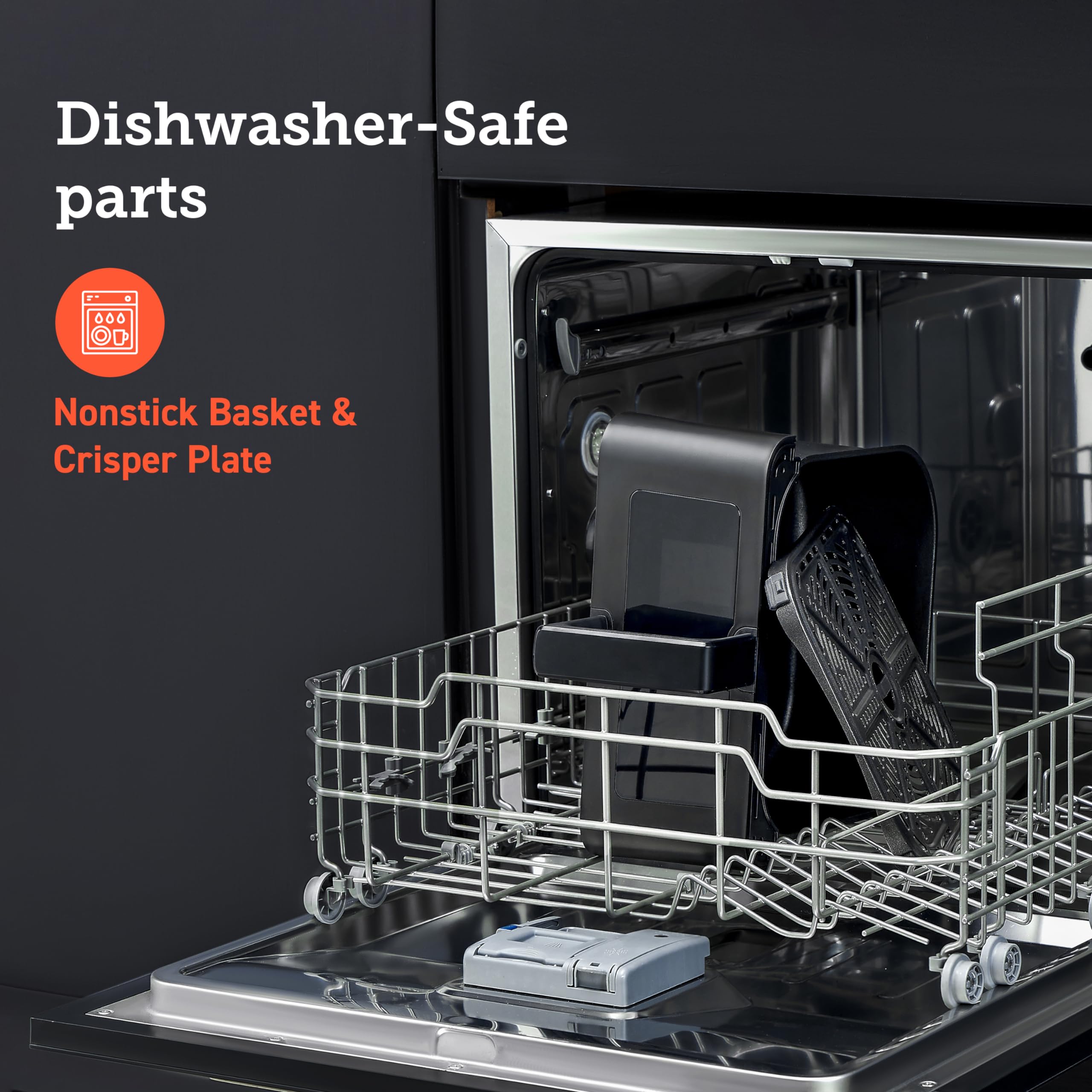 COSORI Freidora de aire con ventana transparente, freidora de aire compacta grande de 6,5 cuartos, 12 funciones personalizadas que se pueden guardar con un solo toque, libros de cocina y recetas en línea, antiadherente y apta para lavavajillas