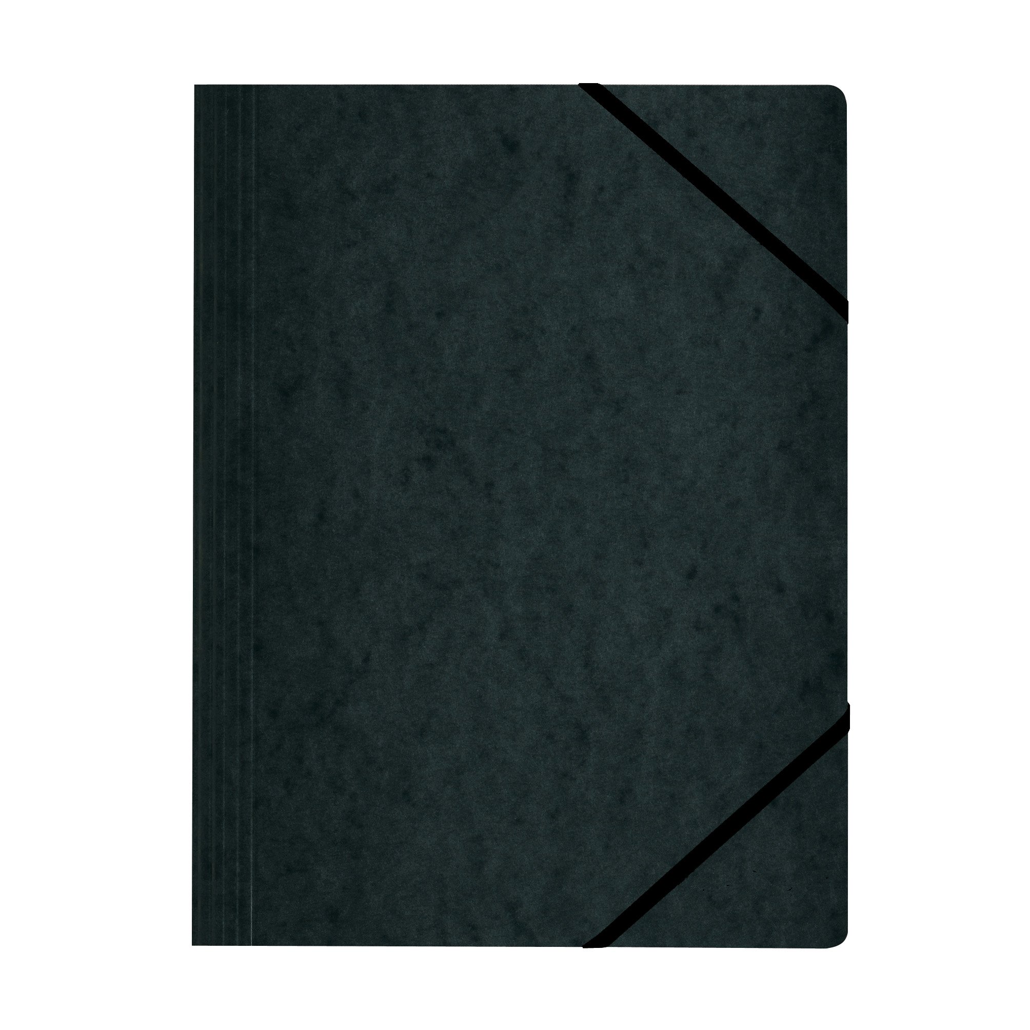 Herlitz A4 Colorspan Elastic Folder - Black (5 Pieces)