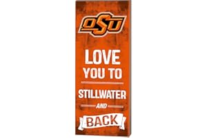 KH Sports Fan 7"X18" Oklahoma State Cowboys Love You To College Logo Plaque