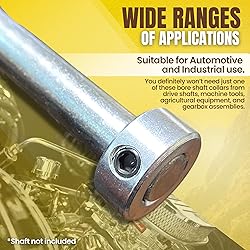 (4-Pack) 3/4” Bore Solid Steel Shaft Collars with