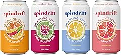 Spindrift Sparkling Water, 4 Flavor Variety Pack, Made with Real Squeezed Fruit, 12 Fl Oz (Pack of 20)