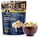 AZNUT Roasted Unsalted Hazelnuts , Premium Quality 100% Natural Non-GMO Project Certified, Kosher Certified, No Salt, No Oil,