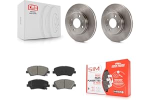 Transit Auto Front Disc Brake Rotors And Semi-Metallic Pads Kit Replacement For Hyundai Accent Kia Rio K8S-100625
