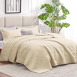 Love's cabin Twin Quilt Bedding Set Camel