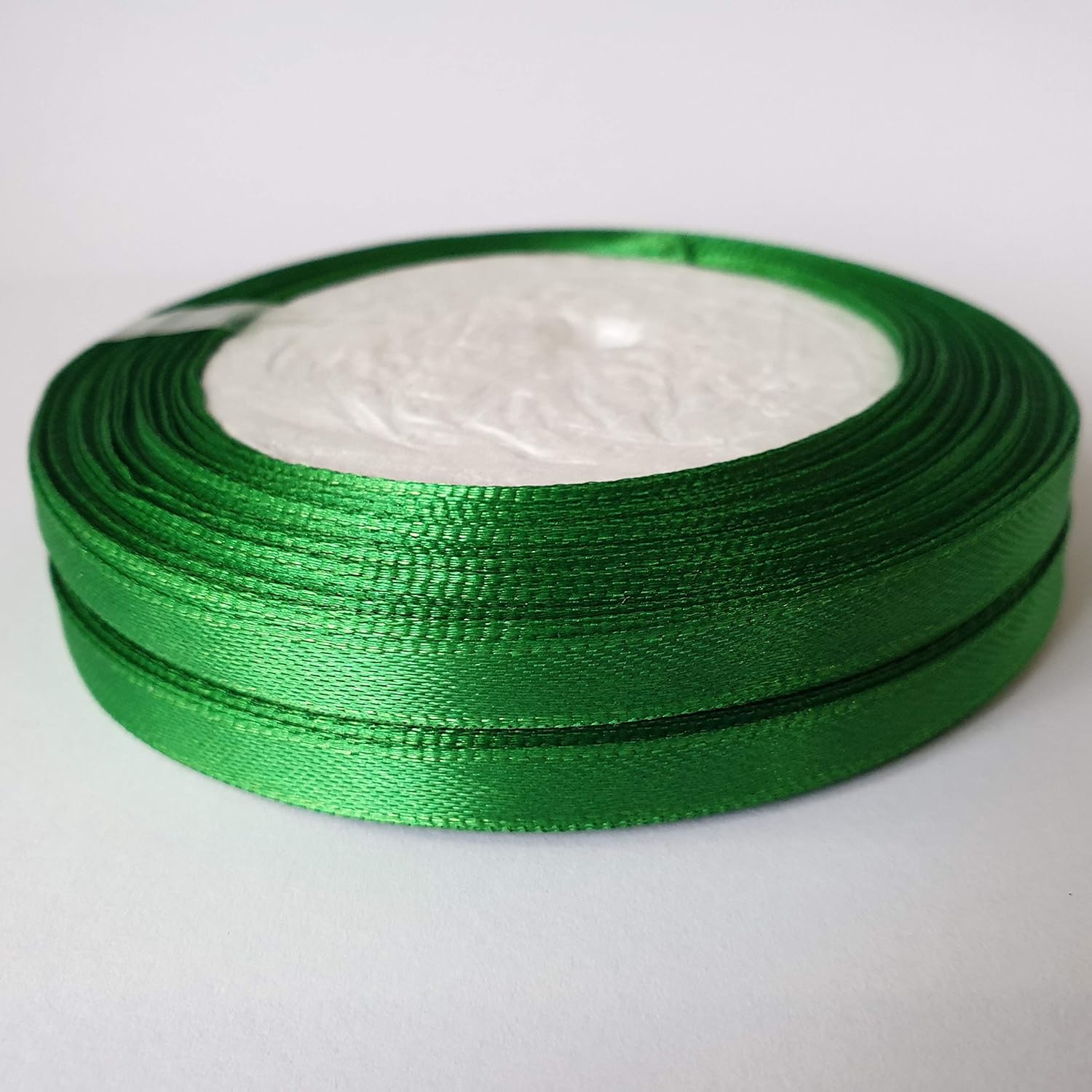22 Meters 6mm Satin Ribbon Emerald Green C0211 Satin Ribbon Single