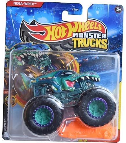 HotWheels 35th DRAG TRUCK 超超激レア‼️ Amazon.com: DieCast Hot Wheels Monster Trucks Mega Wrex (Teal) 31