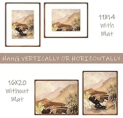 Gdfmsc 16x20 Picture Frame with Mat for