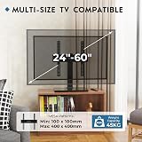BONTEC Swivel TV Stand for 24-60 inch TVs, Height Adjustable, Glass Base view 7
