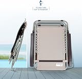 SUNMER Set of 2 Sun Lounger Garden Chairs with Cup and Phone Holder Grey view 5