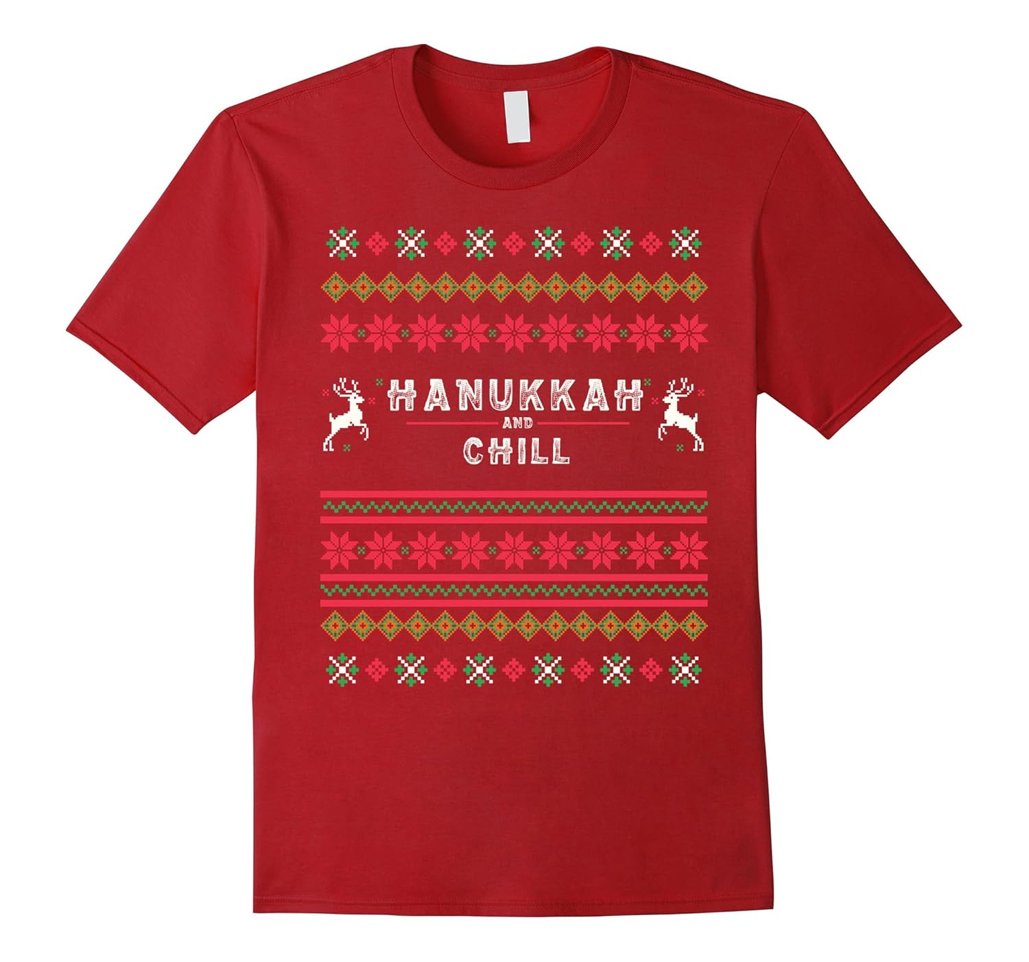 Hanukkah and Chill Ugly Christmas Sweater Chill Shirt-ANZ