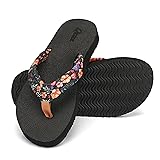 Qzize Women's Flip Flops Yoga Mat - Arch Support