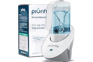 PIURIFY 50 Oz Hydrogen Water Pitcher - BPA Free Rich Hydrogen Water Generator Electrolysis Jug with SPE/PEM Technology. Hydrogen Water Machine, Balanced PH Levels and Filtered with Calcium Sulfite