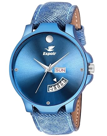 Analog Blue Dial Mens Watch-LCS-0202