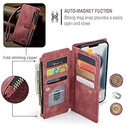 Lxisxcna iPhone 13 Pro Max 5G Wallet Case with Card
