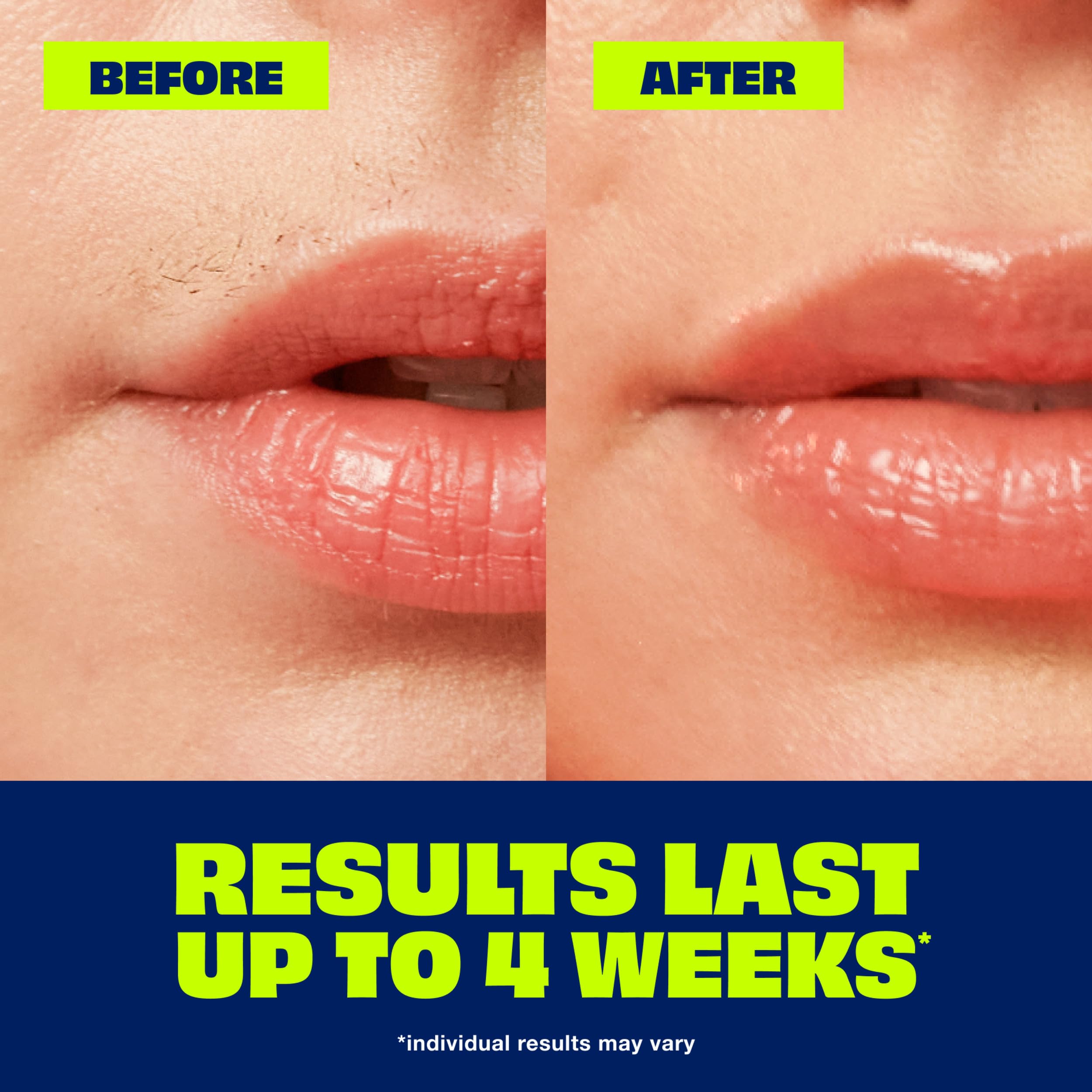 Nair Hair Remover Wax Ready Strips, Face and Bikini Hair Removal Wax Strips, Orchid and Cherry Blossom Extracts, Dermatologist Tested, Plus 4 Non-Flushable Post Wipes, 40 Count