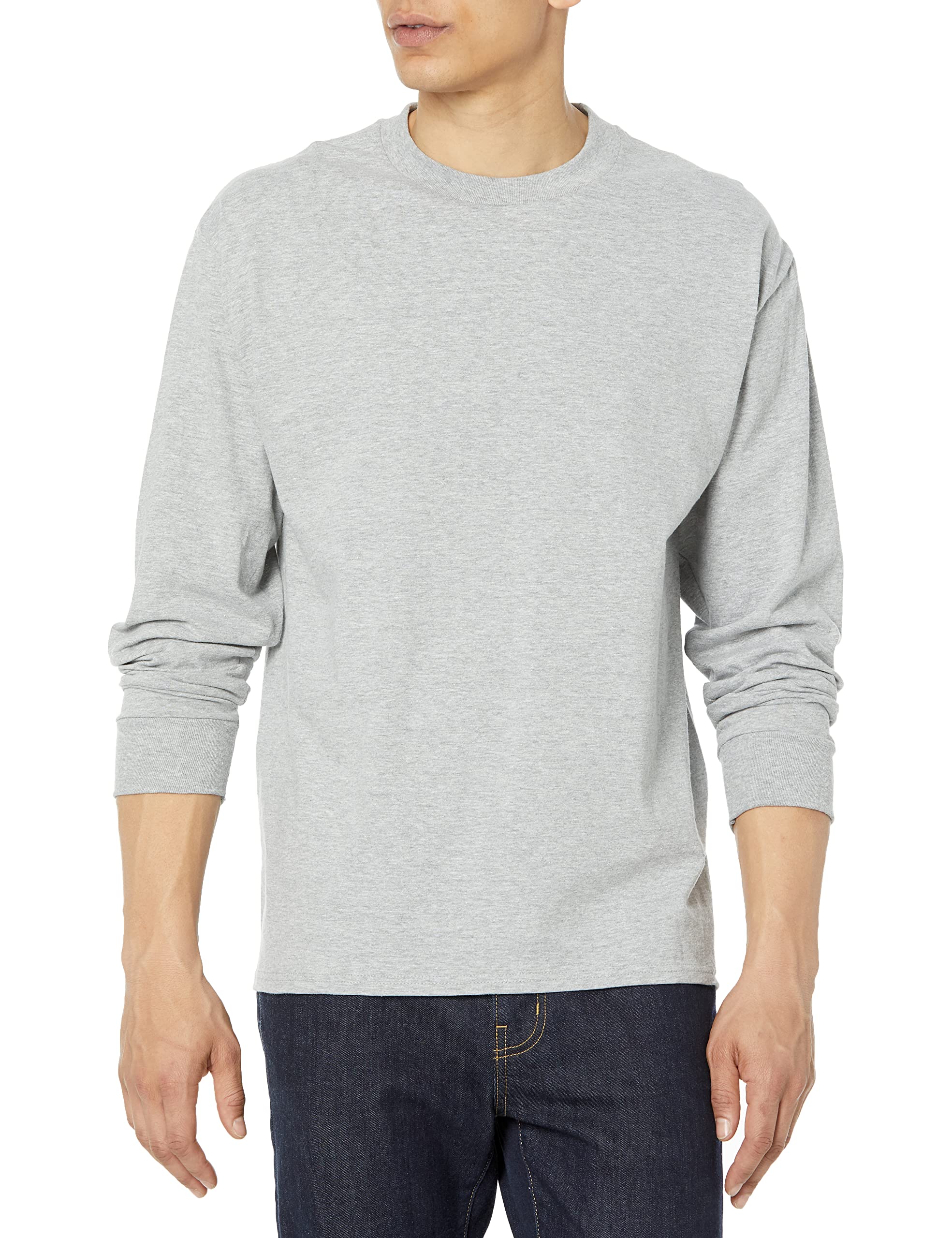 Hanes Men's Beefy Long Sleeve Shirt (1 and 2 Pack Choose SZ/color eBay