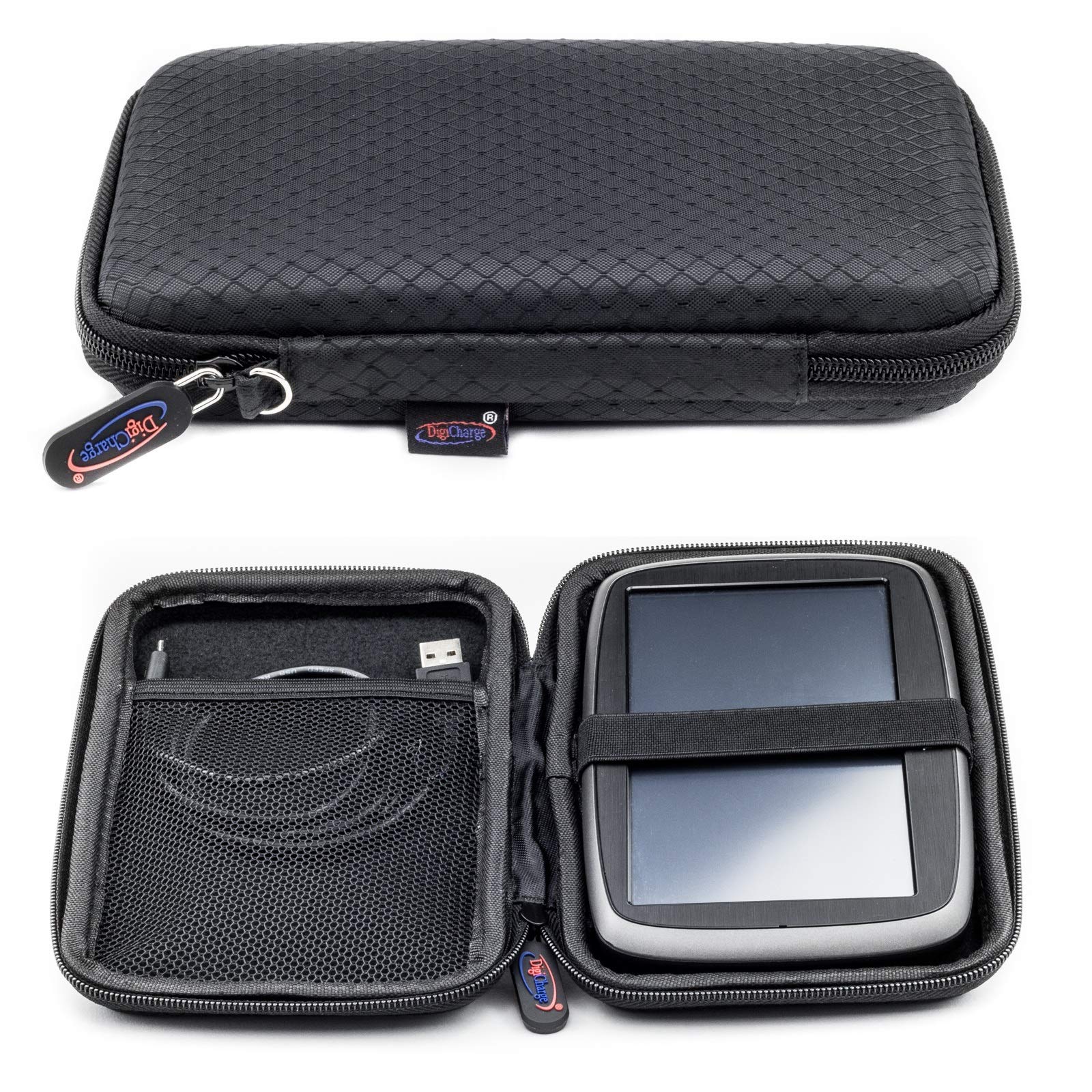 Digicharge Slim Hard Carry Case For TomTom Go Classic 6’’ 2nd Gen Lite Advanced Professional Premium Basic Essential 6 Inch Discover Go Camper Tour GO 6200 6250 6100 620 61 CAMPER Tom Tom BV Sat Nav