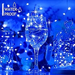 SunKite 16 Packs 20 LED Blue Fairy String Lights