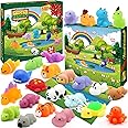 SURCVIO Christmas Advent Calendar 2024 for Kids, 24 Days of Mochi Squishy Assorted Animal Toys Countdown Calendar, Xmas Stocking Stuffers Gifts for Boys Girls Christmas Party Favor