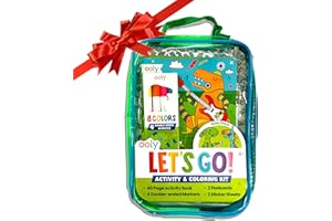 Ooly Let's Go Kit de livre d'activités et de coloriage complet avec marqueurs, autocollants, puzzles et plus encore – Ensembl
