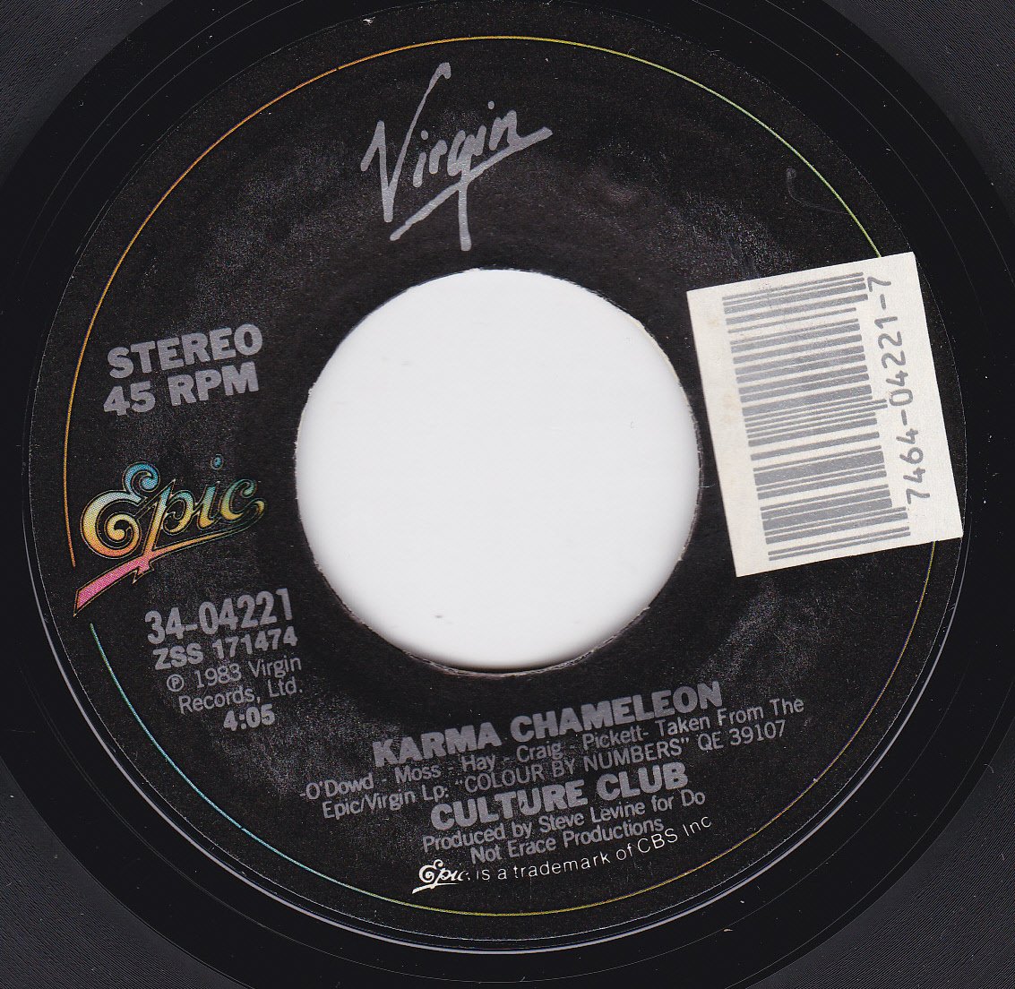 Culture Club Karma Chameleon / That's The Way Music