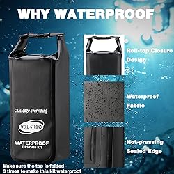 WELL-STRONG Waterproof First Aid Kit Roll Top Boat