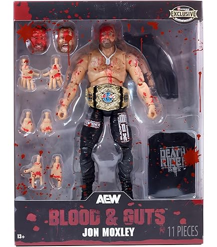 Amazon.com: AEW Jon Moxley (Supreme Blood & Guts) Ringside