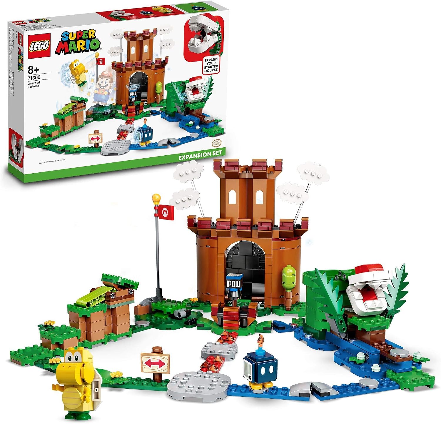 LEGO 71362 Super Mario Guarded Fortress Expansion Set Buildable Game, Mehrfarbig