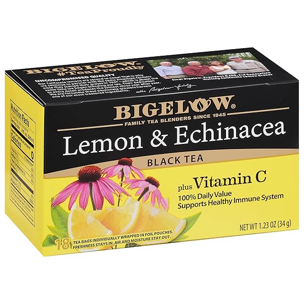 BIGELOWTEA LEMON AND ECHINACEA BLACK TEA 18CT