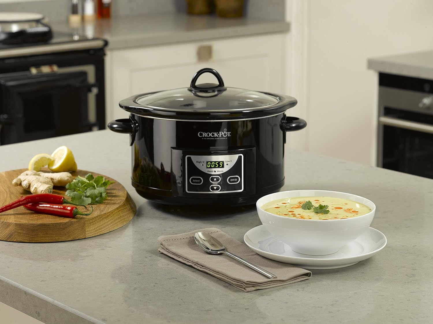 CROCKPOT SCCPRC507B060 4.7L Digital Countdown Timer, Family Slow