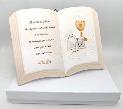 Puntocasastore Bomboniera Libro Con Frase E Calice Prima Comunione 15 X H 11 Cm Bomboniere Amazon It Casa E Cucina Frasi X La Prima Comunione