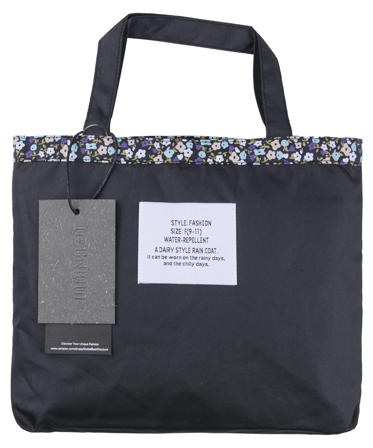 qzunique women's fashion outdoor packable rain jacket