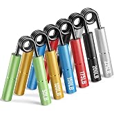 FitBeast Grip Strength Trainer Set, 6 Pack Aluminum Hand Grip Strengthener, 50LB-225LB Hand Gripper, Forearm Strengthener &amp; Wrist Exerciser for Rock Climbing, Lifting &amp; Pull-Ups