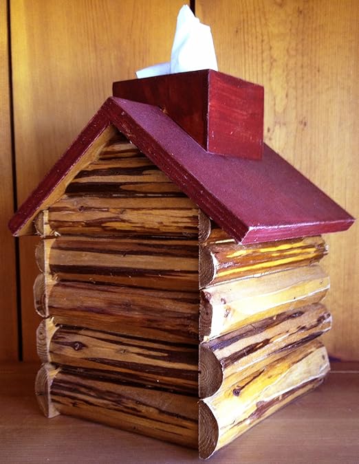 Amazon Com Tissue Box Covers Log Cabin Tissue Box Cover