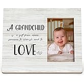 DIENADFX Grandparents Day Gifts, Grandparents Picture Frames, First Time Grandparent Grandma Grandpa Gifts, Grandkids Photo Frame, Grandpa Grandma Grandchildren Wood Picture Photo Frame for 4x6 Photo