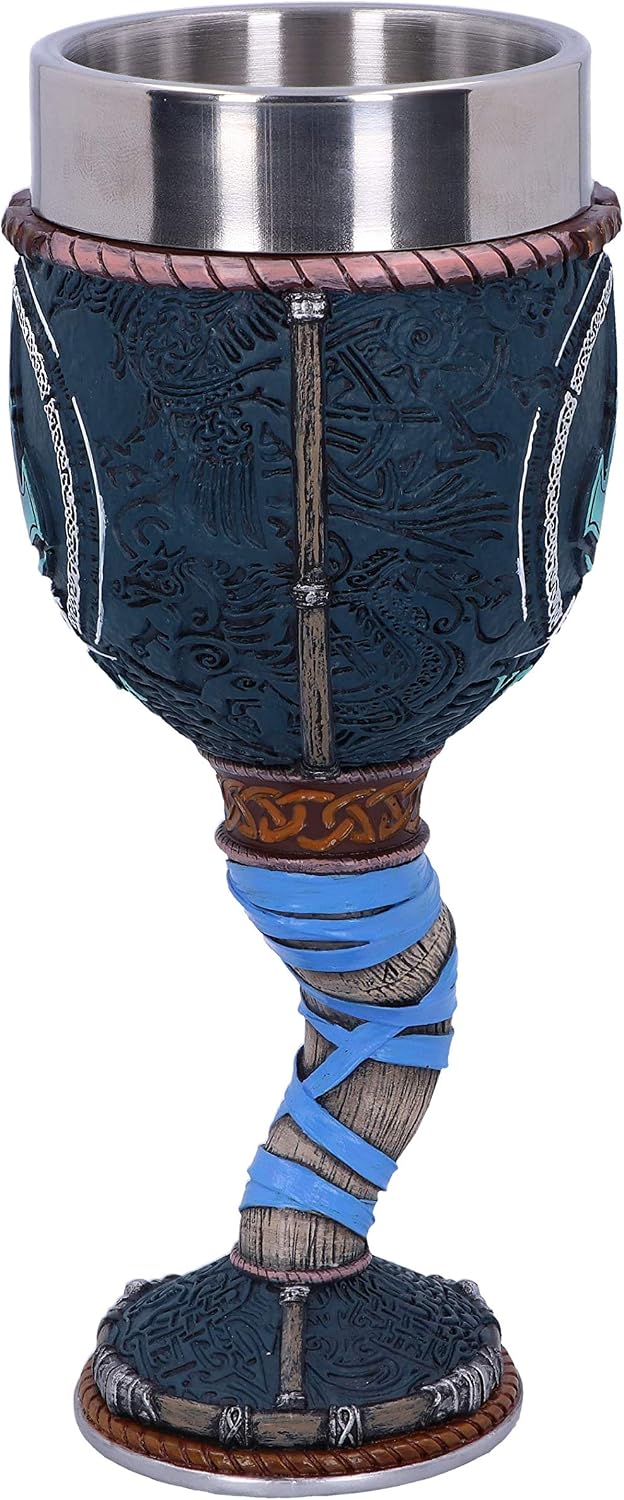 Officially Licensed Assassins Creed Valhalla Viking Game Goblet, Resin w. Stainless Steel - Image 3