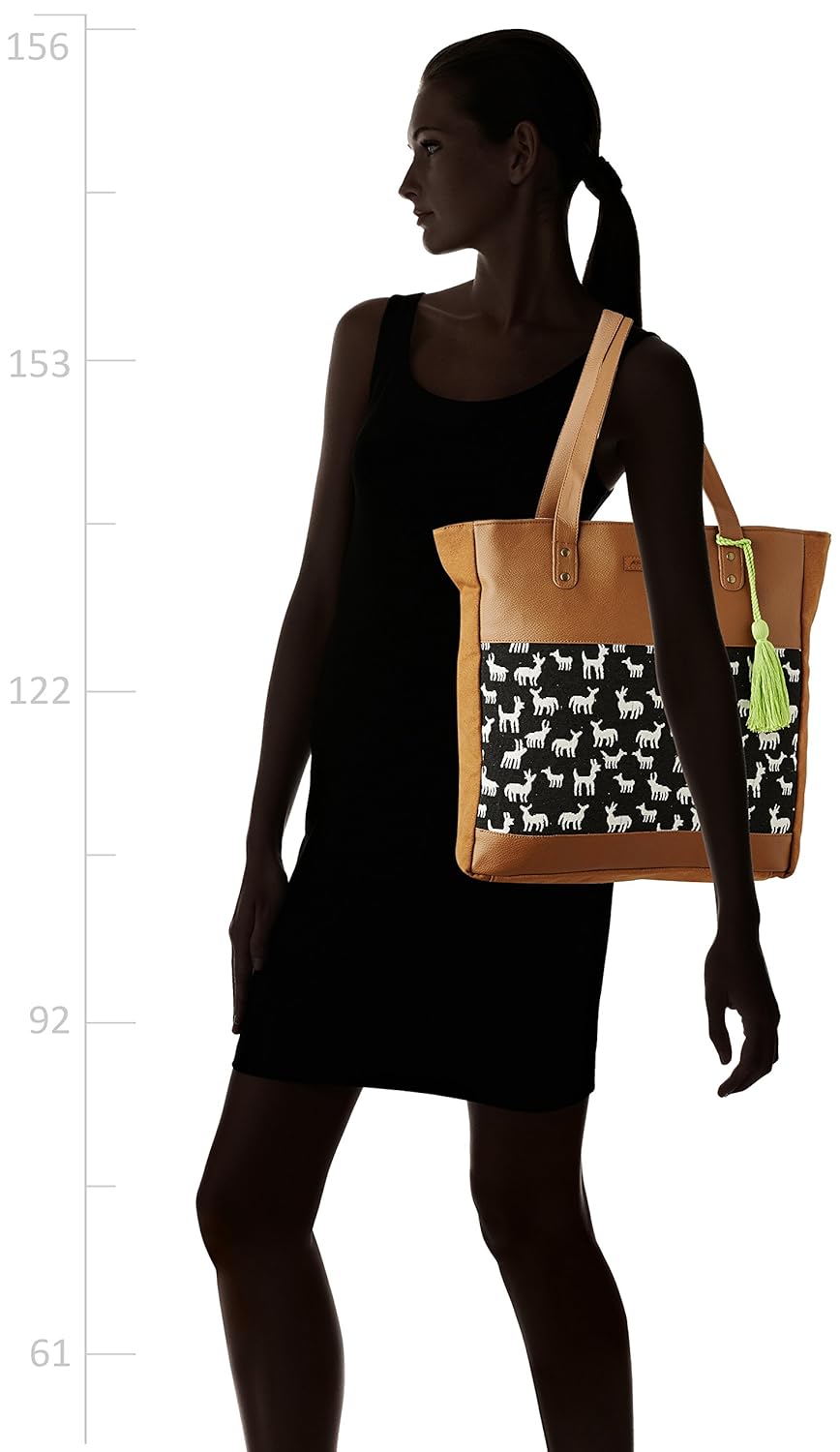 kanvas katha women's tote bag (tan) ()