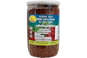 YECNA Dragonfly Super Hot Dried Chilli Crush, Dried Chili Pepper Flakes, 6.3 Ounce, Pack of 1